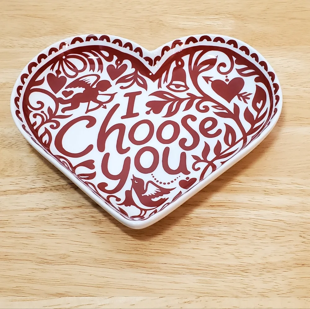 Crate & Barrel I Choose You Plate